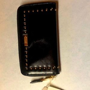 Badgley Mischka black wallet, new with tags.